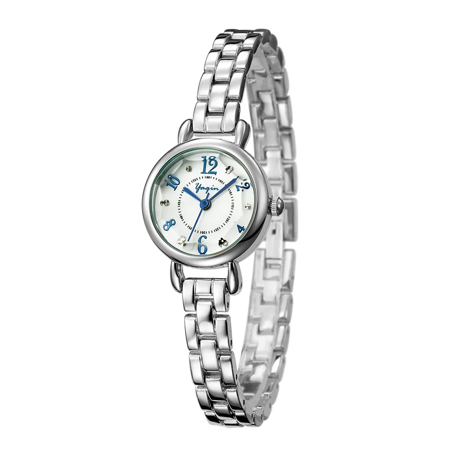 YAQIN woman quartz watch business casual fashion luxury brand rose gold and silver strip waterproof | Наручные часы