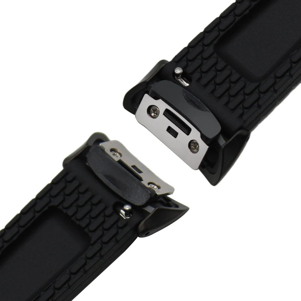Силиконовый резиновый ремешок для часов + быстросъемный адаптер Samsung Gear Fit 2 SM R360