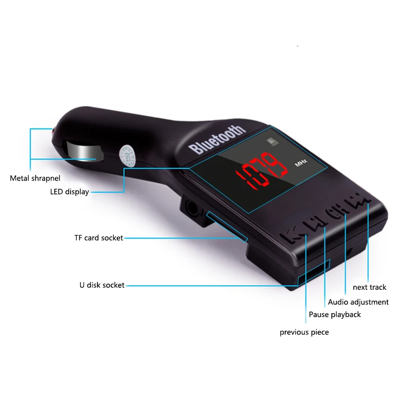 Bluetooth автомобильный комплект mp3 плеер fm передатчик Handsfree беспроводной FM модулятор