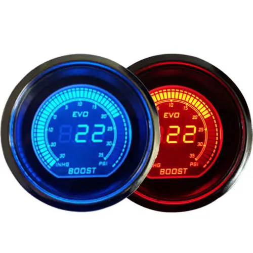 DOXINGYE " 52 мм турбо Boost Gauge PSI вакуумный Автомобильный цифровой светодиодный измеритель, линза, линза синего и красного цвета для модификации автомобиля