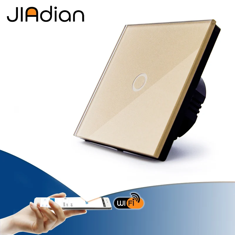 JIADIAN сенсорный выключатель Умный переключатель света панель настенный