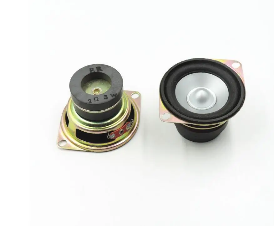 2 шт 3 Вт Ом дюйма 50 мм полный диапазон динамик DIY HIFI Громкий для автомобиля стерео
