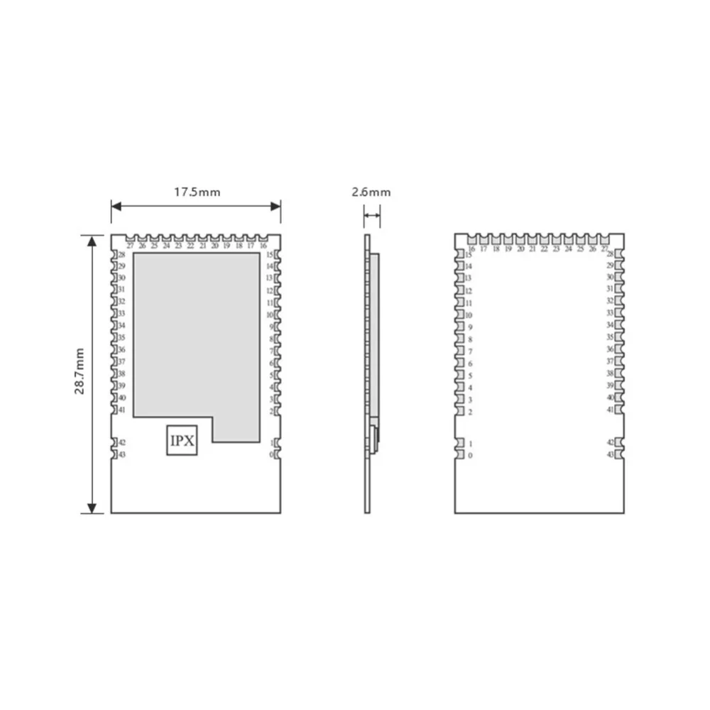 NRF52840 Bluetooth 5 0 RF приемопередатчик 8dbm керамическая антенна 2 4 ГГц передатчик и