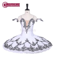 white adult professional ballet tutu the swan lake stage performance competition costumes women ballet dance apperal girls skirt