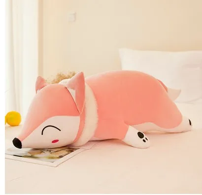 b 35/50 см/60 см/70 см/90 см Kawaii Плюшевые Куклы Мягкие Животные плюшевая игрушка «Лиса» для детей на день рождения плюшевая подушка подарок - Цвет: b
