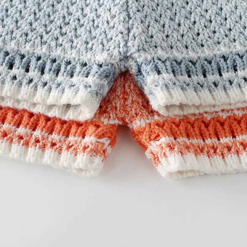 Хлопковые вязаные свитера хорошего качества комплекты одежды для девочек с