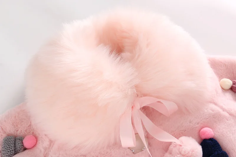 Рождественская одежда для маленьких девочек зимнее теплое пальто куртка накидка