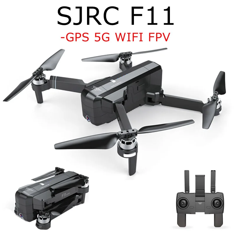В наличии SJRC F11 GPS 5G Wifi FPV с камерой 1080P 25 минут время полета бесщеточный складной