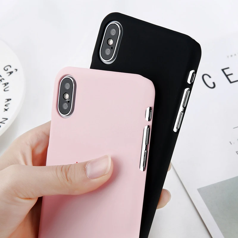 Lovebay для iPhone 6 S 7 8 Plus X Чехол модная пара розовый я черный вы письмо любовь сердце