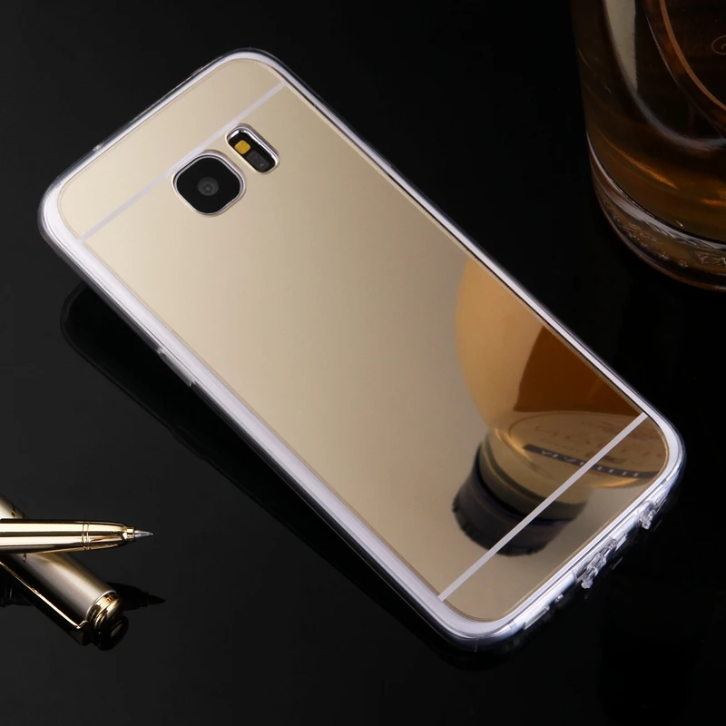 Зеркальный чехол из ТПУ на заднюю панель для Samsung Galaxy J1 J120 J2 J3 J5 J7 J510 J710 A310 A5 A510 A7 A710
