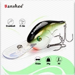 Banshee 6 шт./лот, 65 мм, 10g GO-CM003 маленький бас плавающая приманка для рыбалки(Wobbler) дайвинг с неглубоким погружением воблеры жесткая искусственная приманка