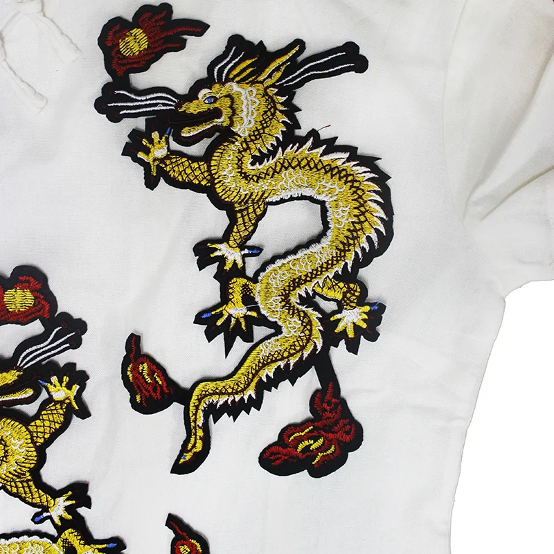 1 пара вышитых наклеек с аппликацией в виде дракона украшение из кружевной ткани