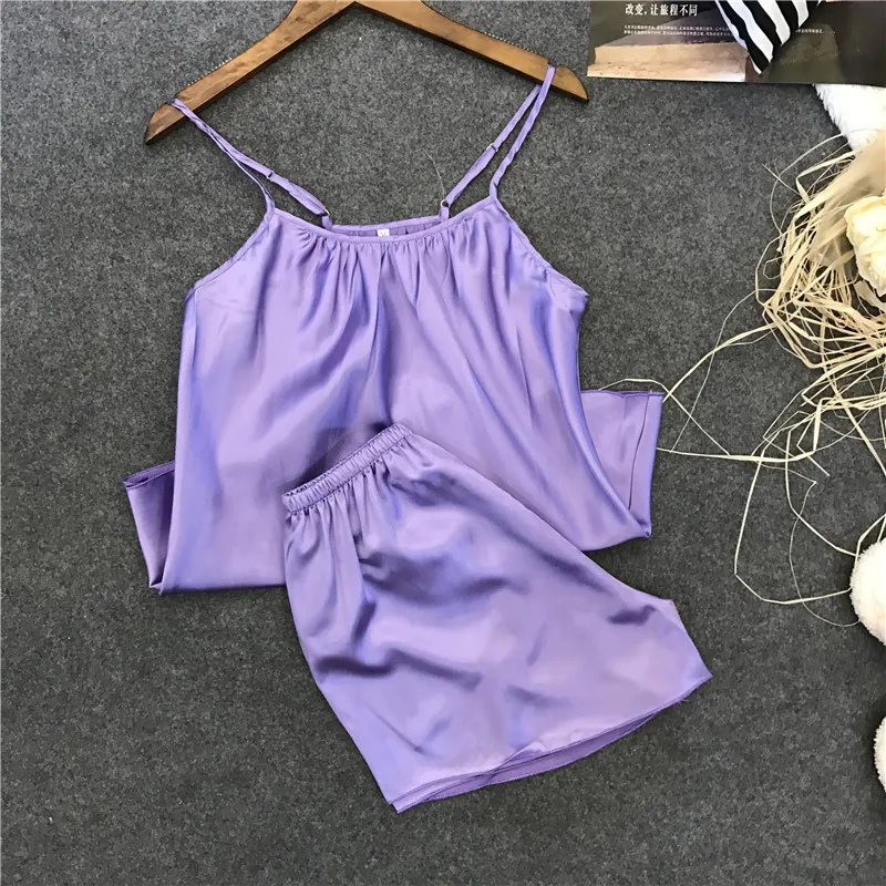 Пижама женская из вискозы с круглым вырезом и шортами|female pajama|pajama set shortspajama sets |