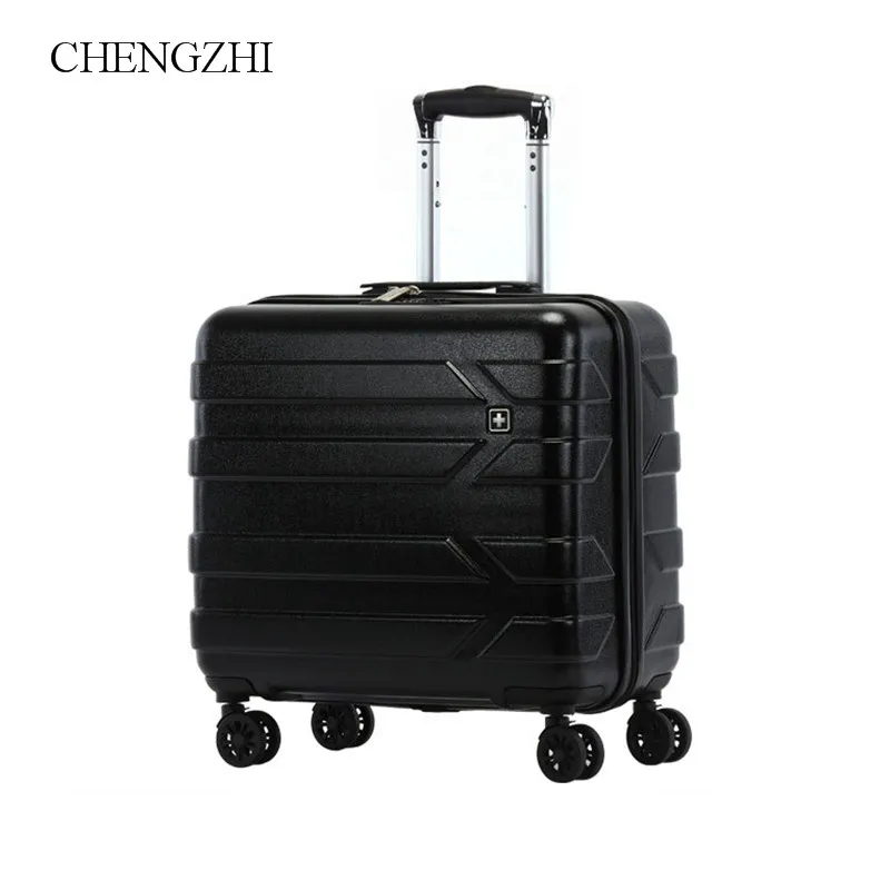 

CHENGZHI 18 дюймов PC чемодан-тележка, дорожные сумки, чемодан на колесиках со спиннером