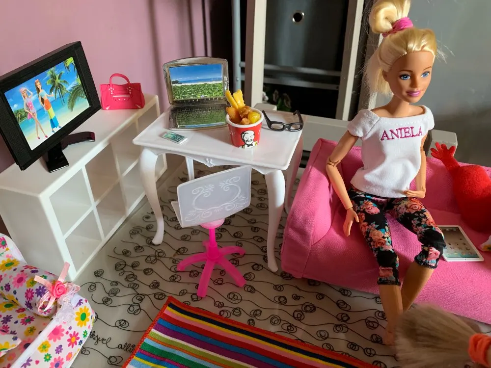 Миниатюрный Кукольный домик, 2 шт, 1:6, игрушечное ведро для еды, фаст-фуд для кукольного домика, декоративные фишки для куклы blyth, аксессуары для Барби