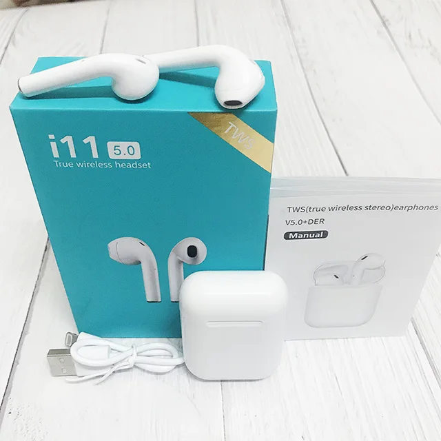 i11 tws blue Новые i11 TWS беспроводные гарнитуры Bluetooth наушники-вкладыши PK i12 i20 i9s i10 I13 I14 телефон Auriculares наушники fone de ouvido - Цвет: i11 tws blue