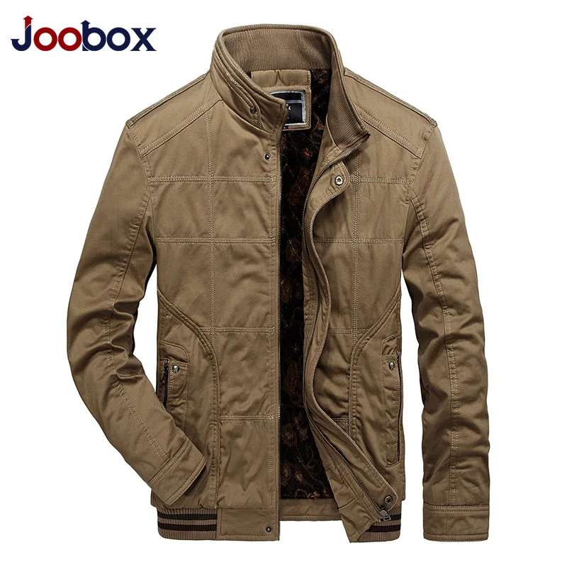 JOOBOX2018 Новый осень зима Для мужчин теплая куртка Повседневные куртки пальто