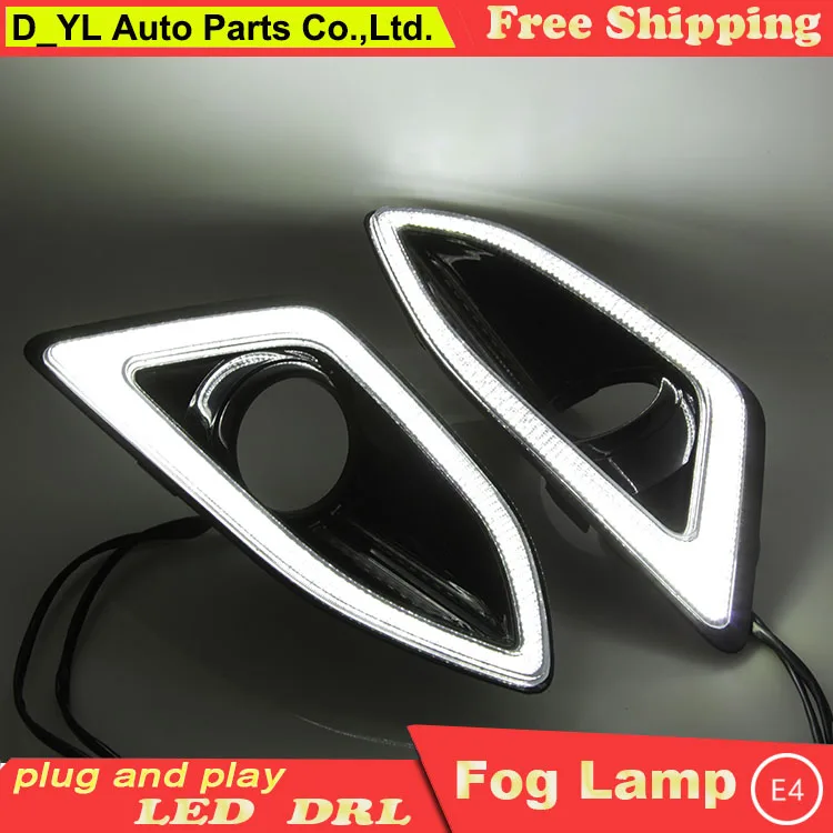 Стайлинг автомобиля дневные ходовые огни для Ford Edge светодиодный DRL 2015 ные