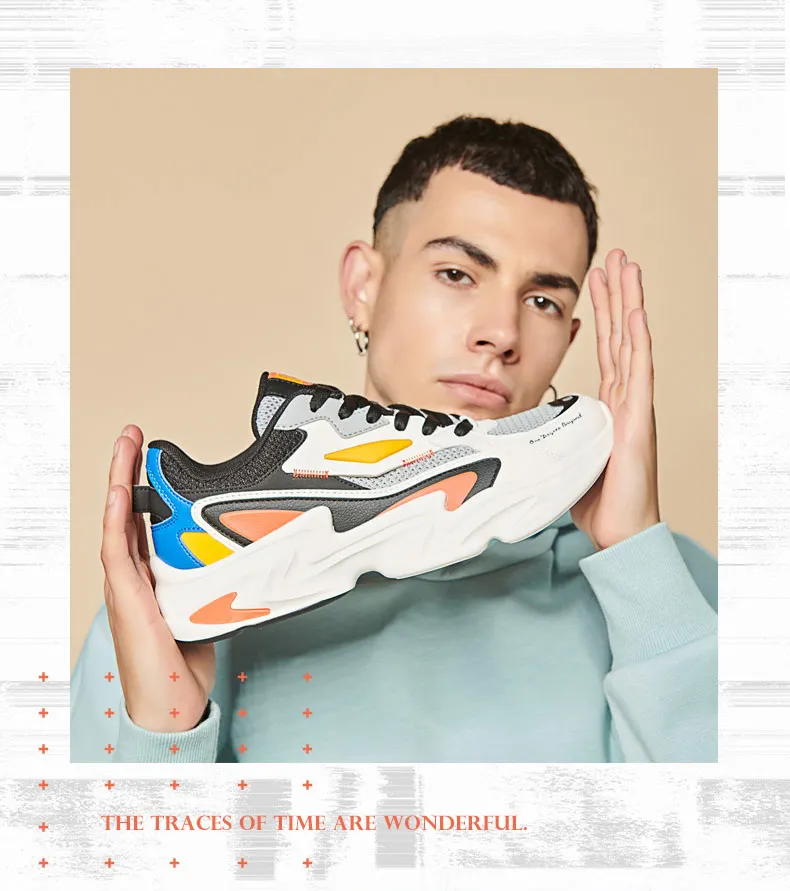 361 degree summer new arrival men's retro running shoes breathable cushion stylish sport sneakers 671936786