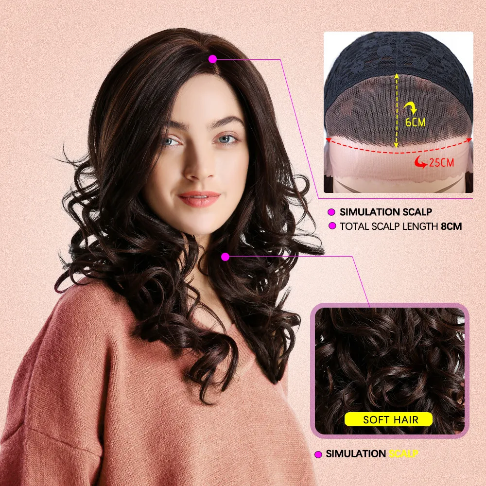 Inhair куб моделирование головы спереди кружево синтетические парики для женщин