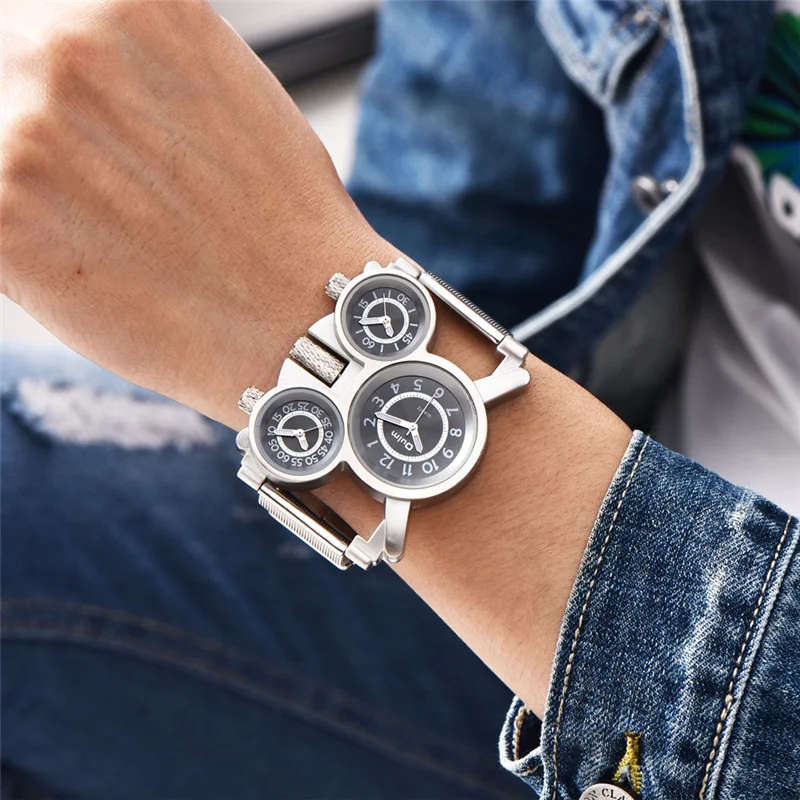 Мужские часы дропшиппинг Oulm лучший бренд Роскошные военные кварцевые уникальные