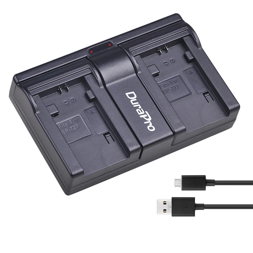 Аккумулятор для камеры 2x3000 мАч BP 727 + зарядное устройство USB Canon 709 718 фотокамера VIXIA