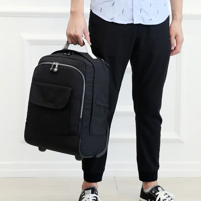 Мини колесная дорожная сумка двойной тележка тюк 18 &quotМаленькая полотняная дождь