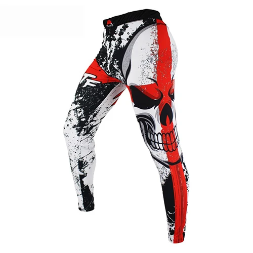 Style b MMA подвеска боксерская перчатка Рашгард Футболка с принтом обезьяны черепа кикбоксинг длинные Легинсы Брюки Muay Thai BJJ Jiu Jitsu Fightwear - Цвет: Style b