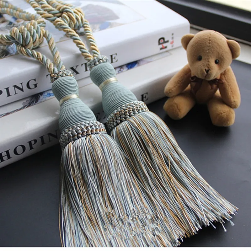 XWL 2 шт. Висячие веревочные веревки для штор с кисточками пряжка ремня держатель