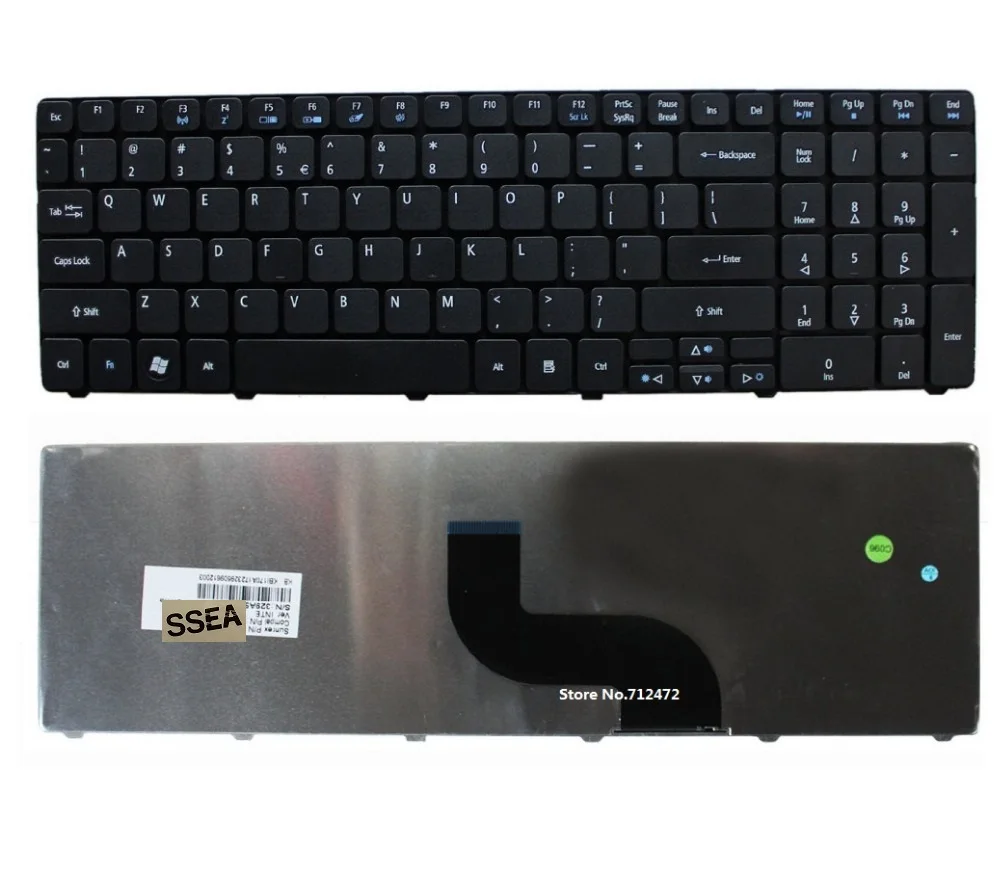 

SSEA New US Keyboard for Acer 5810T 5810 5800 5750 5745 5742 5741G 5741 5740 5738 5736G 5736 5625 5553 5552 5551 5542G 5542