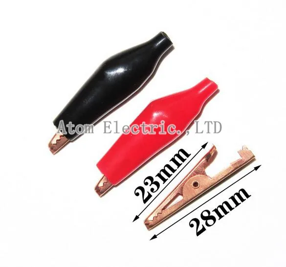 10 шт. А 28 мм Мини Red5 black5 зажим типа крокодил кабель провод Батарея зажимы