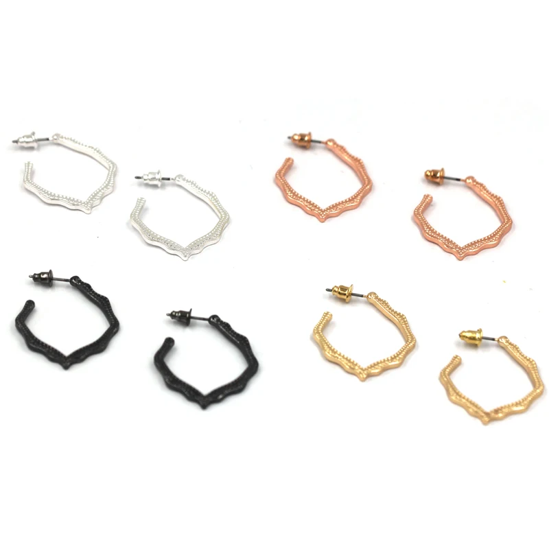 Новое поступление 2019 май серьги гвоздики с ажурными вставками трендовые женские