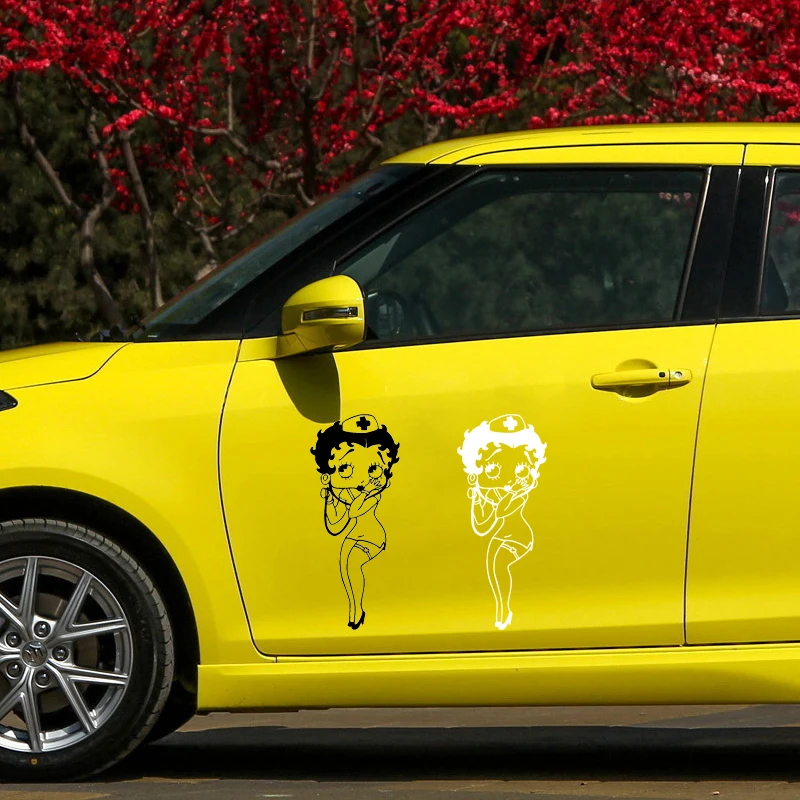 Бетти Буп медсестра мультфильм виниловые Стикеры для декора наклейки автомобиля