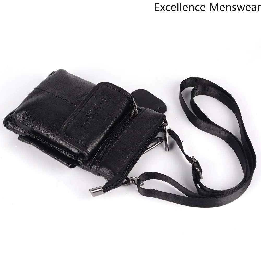 Мини Новая повседневная кожаная мужская мини сумка Мобильный телефон мягкие