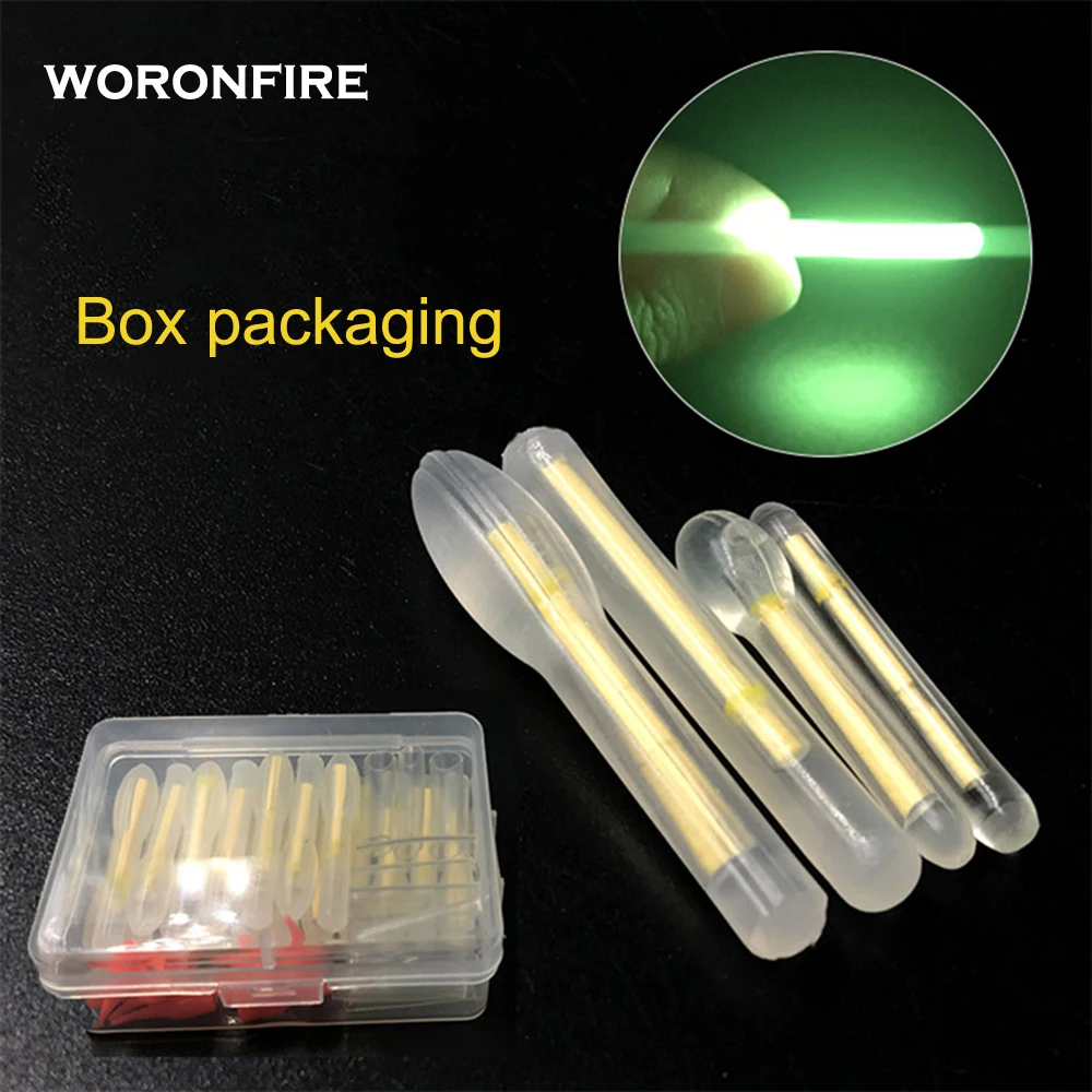 20/50pcs 4.5*37mm Fishing Float Fluorescent Lightstick Light Night Float Rod Lights Dark Glow Stick Fireflies For Fishing