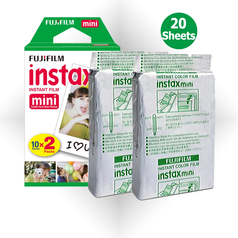 Набор для камеры Fujifilm Instax Mini 9 фотокамера с 20 листами белая пленка + фоторамка