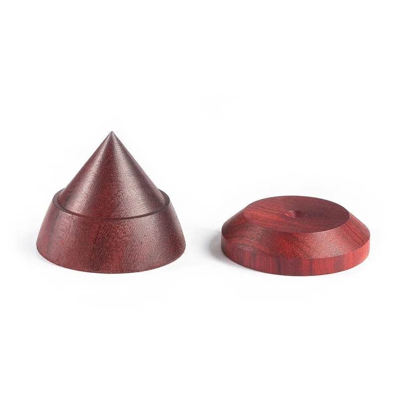 

33mm Rosewood Speaker Cone Spike Pad Loudspeaker Box Amplifier Shockproof Stand Isolation Feet Base Pad #4