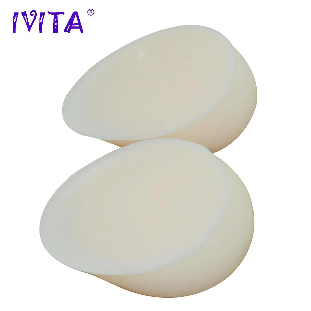 IVITA 600 г силиконовые белые накладные груди формы Горячие для Трансвестит