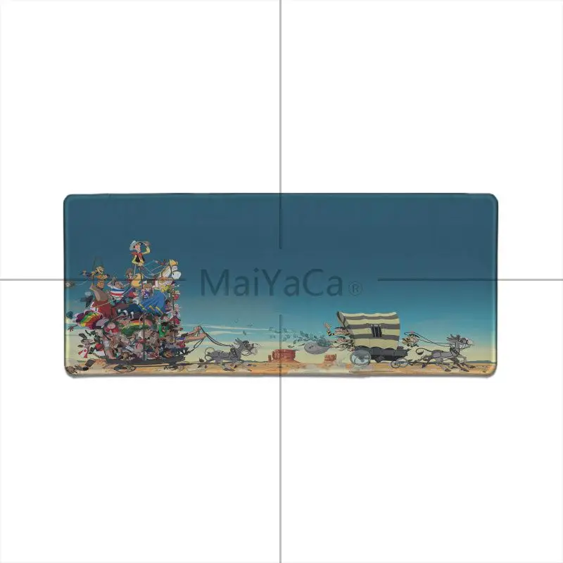 MaiYaCa Подарочный коврик для мальчика Lucky Luke геймерская игра коврик для мыши большой толстый удобный водонепроницаемый игровой резиновый коврик для мыши
