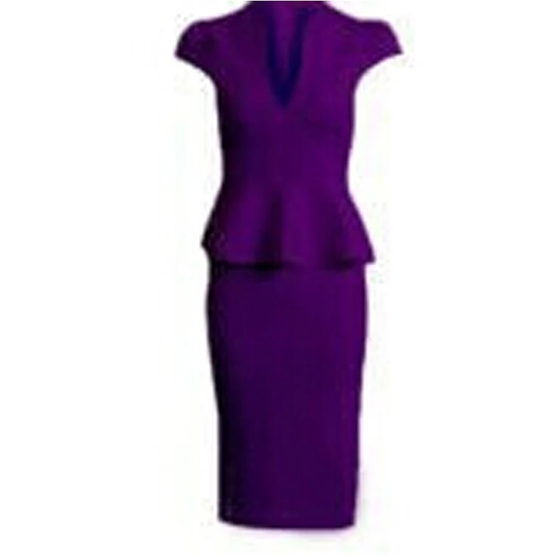 Женское вечернее облегающее платье до колен с V-образным вырезом и коротким