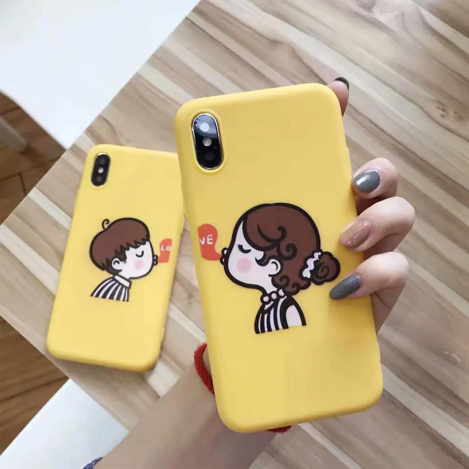 Silicone TPU Phone Case For iPhone 6 6S 7 8 Plus Capa Cover 6s x Cute Cartoon Back Cases X Coque |