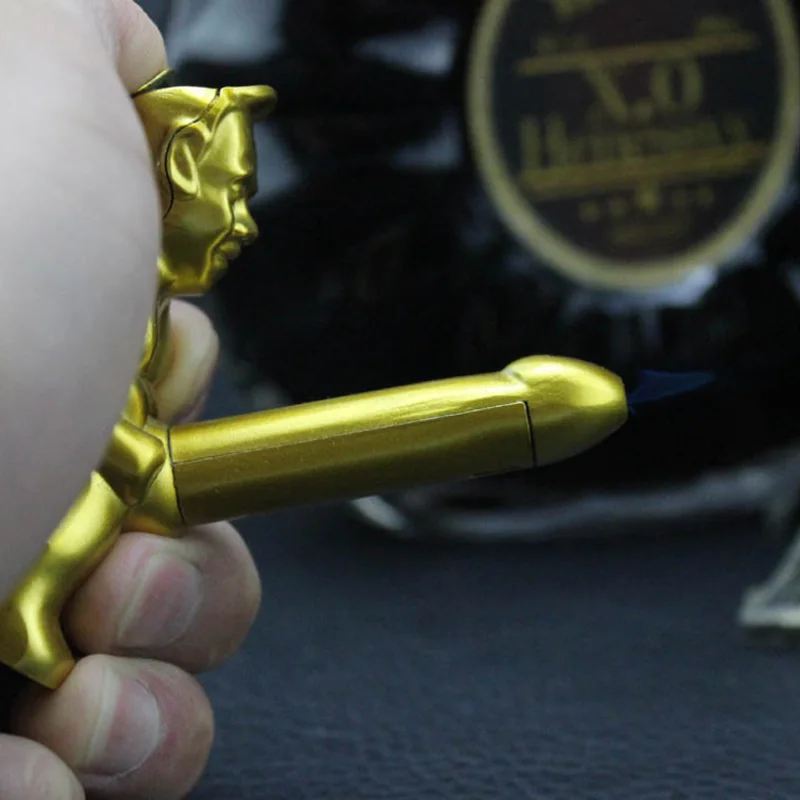 Креативная мини-сигаретная Зажигалка обнаженного человека многоразового использования бутан огонь Смешные украшения игрушка газовая зажигалка украшение дома курильщик Подарок