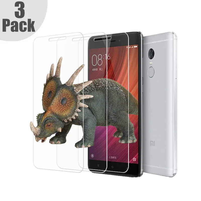 Phiyoo 3 шт. для Стекло Xiaomi Redmi Note 4X Экран протектор Закаленное FO Note4x против царапин 5.5