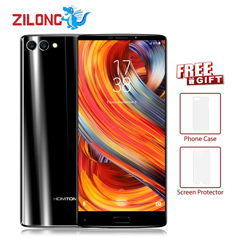 HOMTOM S9 плюс 5 99 &quot18:9 полный Экран 4 ГБ Оперативная память 64 смартфон Android7.0 mtk6750t