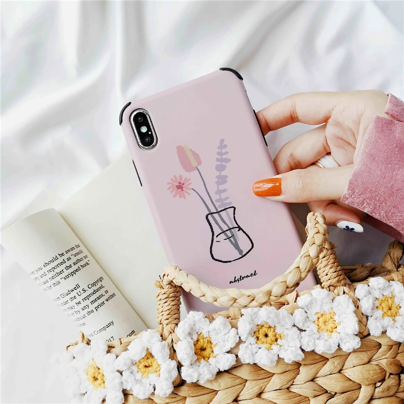 WTSZKL милый цветочный чехол для телефона iPhone XS Max XR X 6 6S 7 8 8Plus защитный |
