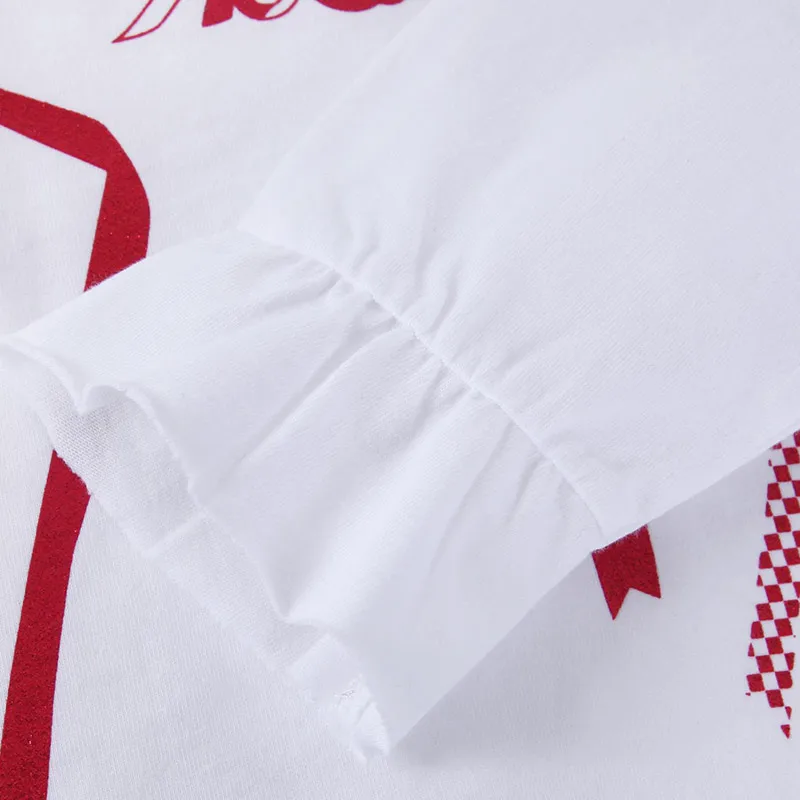 Balabala футболки для детей Детская одежда девочек с буквенным принтом и аппликацией