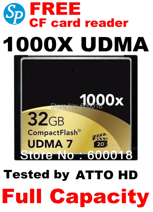 Мощность компактные флэш-cf UDMA 7 карты памяти 1000 X 32 ГБ 64 128 док для цифровых камер DVR