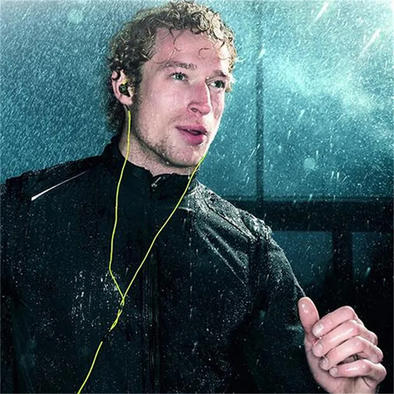 Спортивные брендовые наушники Fonge для бега с микрофоном стерео усиленными басами