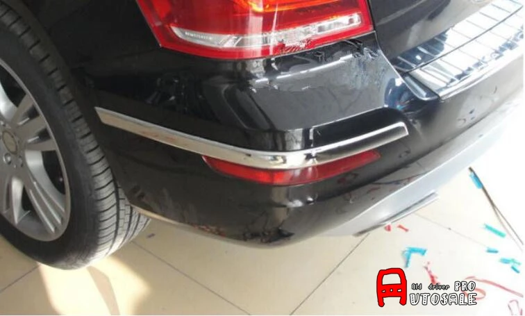 

For Mercedes-Benz GLK-Class X204 2008 2009 2010 2011 2012 2015 Shiny Chrome Rear Bumper Protector corner protection Cover trim
