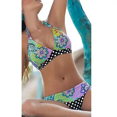 

Sexy Women Bandage Bikini Set Push-up Padded Bra Swimsuit Bathing Suit Swimwear